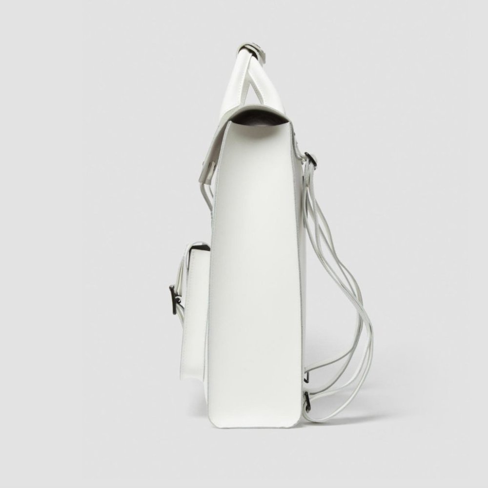Dr. Martens WHITE Leather Backpack - Picture 5 of 11